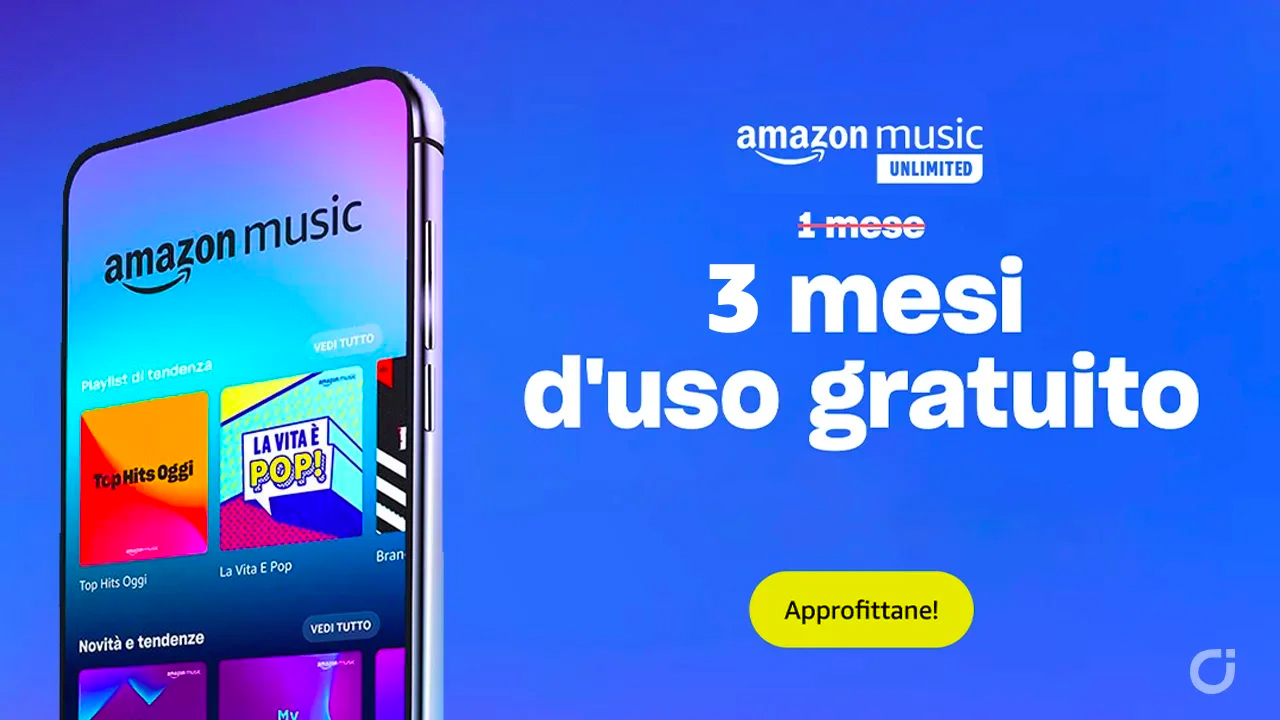 Amazon Music Unlimited, GRATIS per 3 mesi: risparmia 33€ bloccando Spotify o Apple Music per un periodo! post thumbnail image