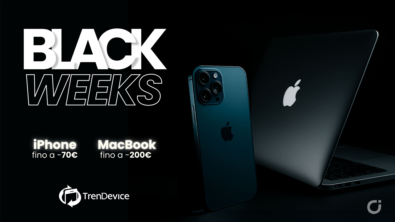 Black Weeks TrenDevice: sconti fino a 200€ sui Mac ricondizionati e fino a 70€ sugli iPhone – iPhone 15 da soli 469,90€ post thumbnail image